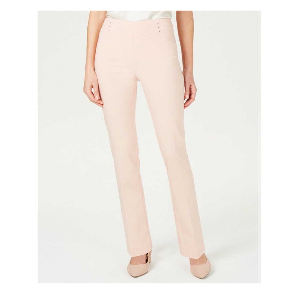 JM Collection Studded Pull-On Tummy Control Pants